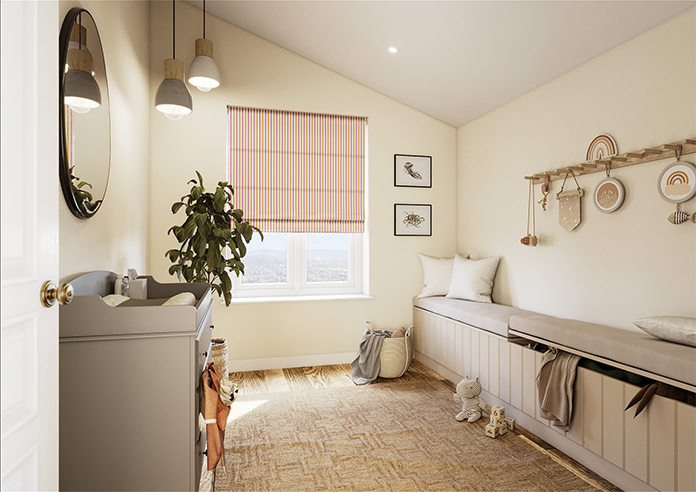 The British Stripe Co. Catherine, Notting Hill No.2 - Twist&Fit Roman Blind - Image 7